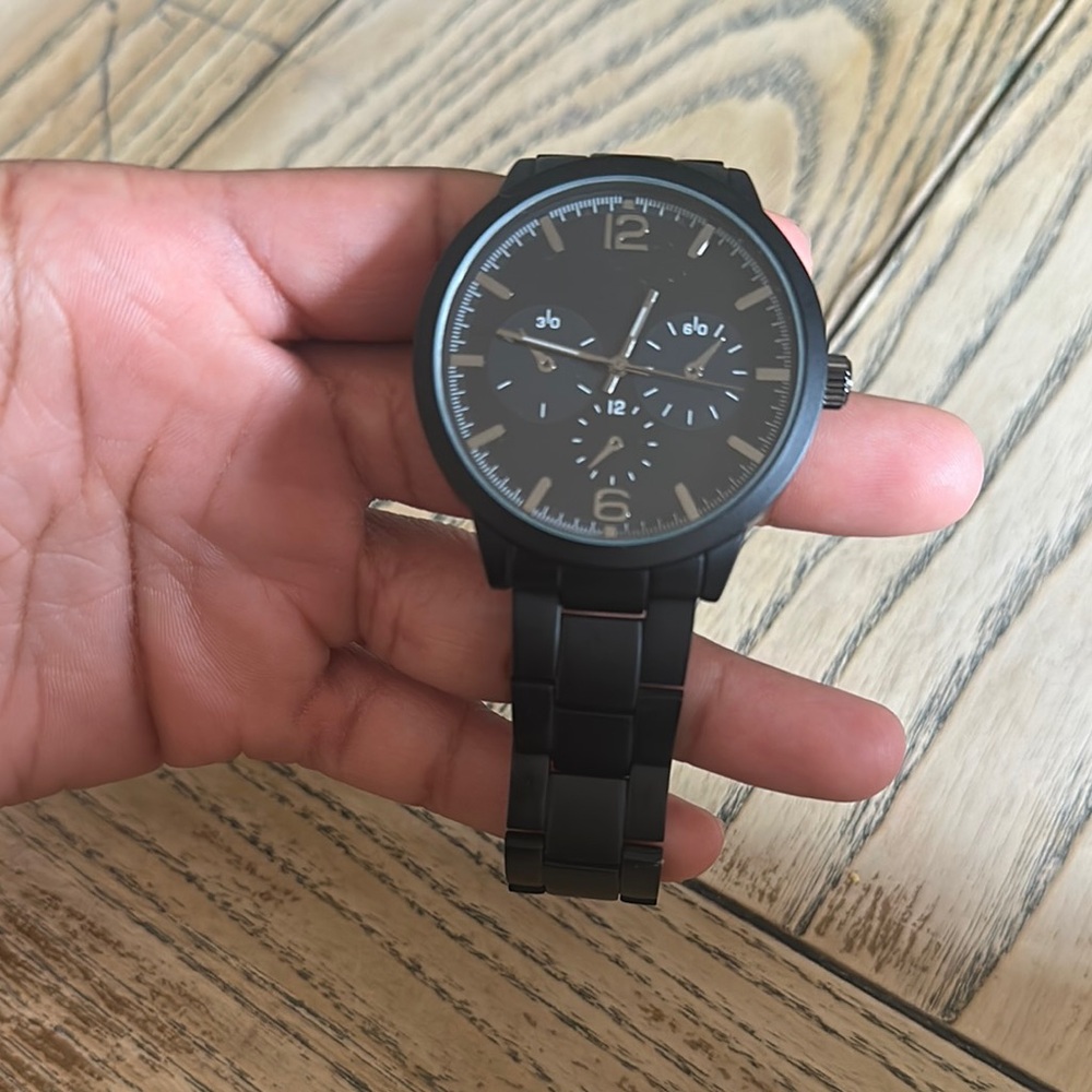 Black Chronograph Watch